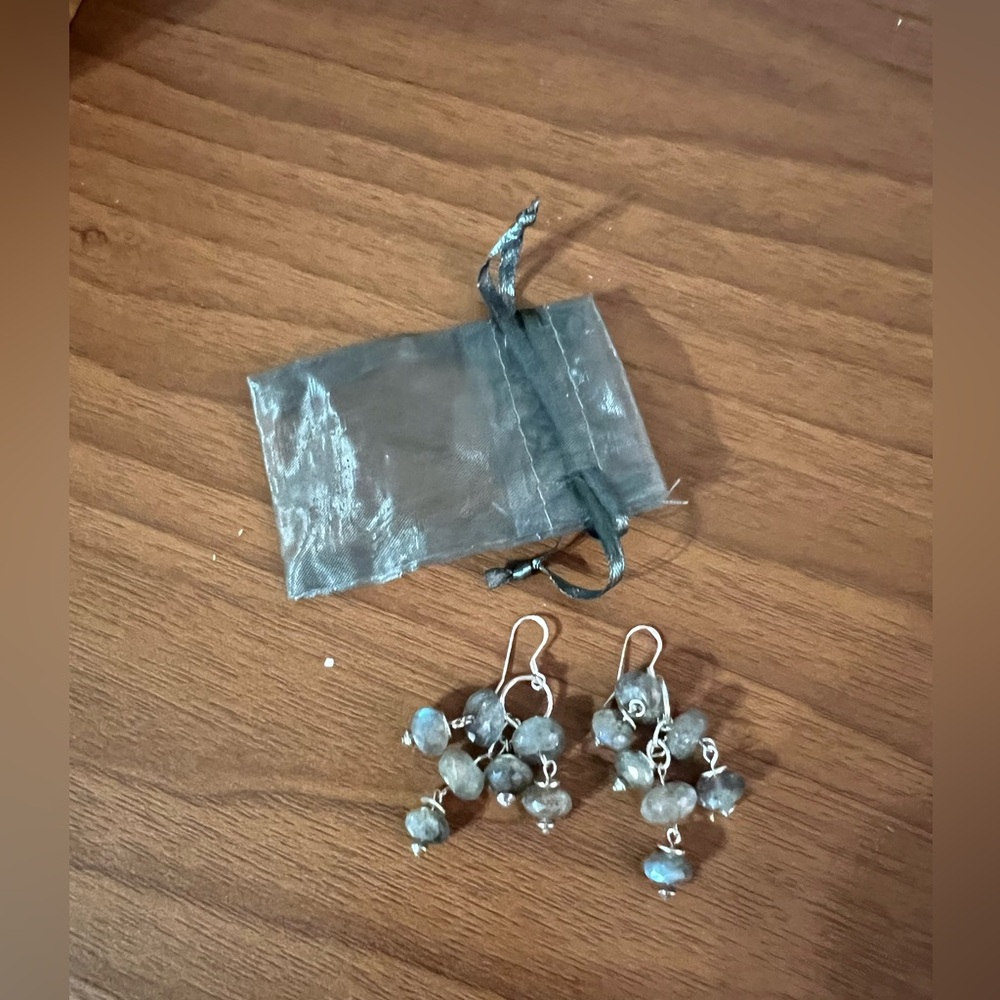 Sterling silver earrings.